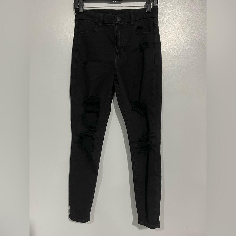 American Eagle Black Distressed‎ Women's Jeans